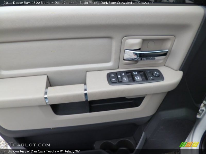 Bright White / Dark Slate Gray/Medium Graystone 2011 Dodge Ram 1500 Big Horn Quad Cab 4x4