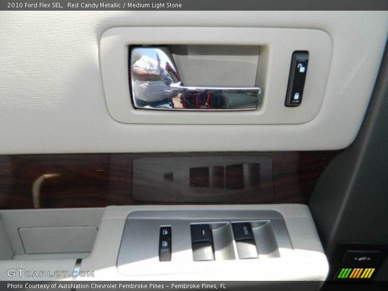 Red Candy Metallic / Medium Light Stone 2010 Ford Flex SEL