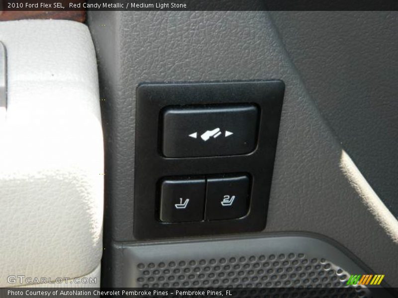 Red Candy Metallic / Medium Light Stone 2010 Ford Flex SEL