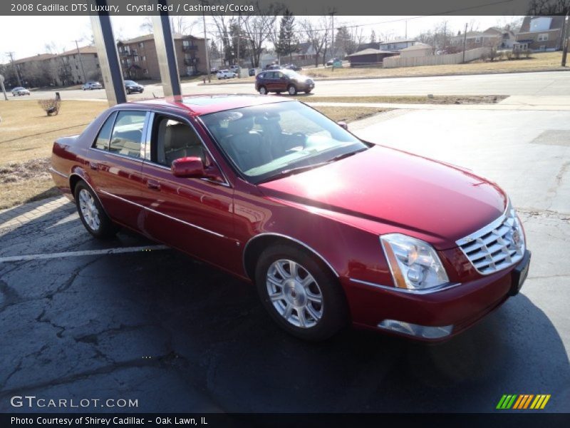Crystal Red / Cashmere/Cocoa 2008 Cadillac DTS Luxury