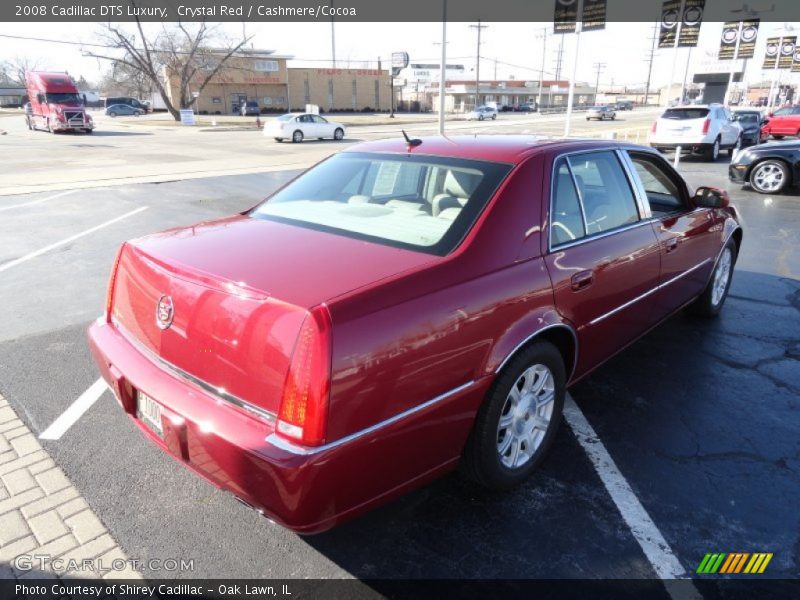 Crystal Red / Cashmere/Cocoa 2008 Cadillac DTS Luxury