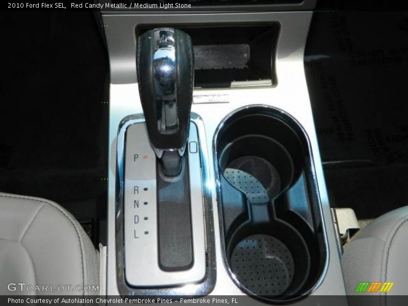 Red Candy Metallic / Medium Light Stone 2010 Ford Flex SEL