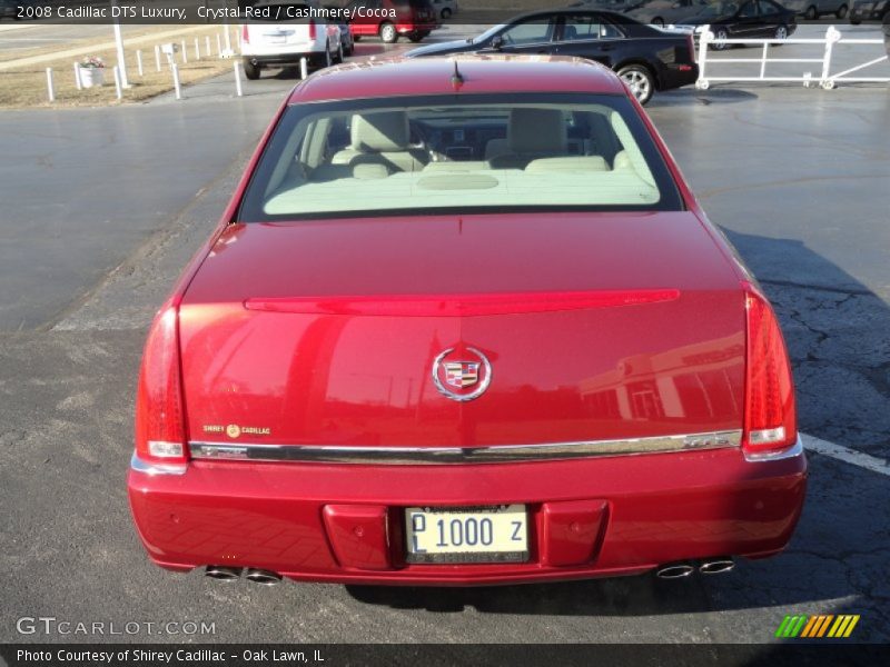 Crystal Red / Cashmere/Cocoa 2008 Cadillac DTS Luxury