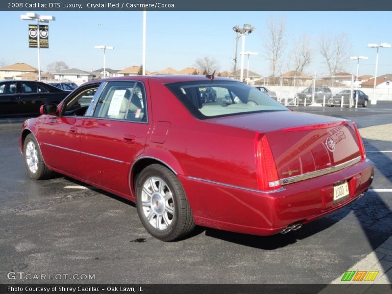 Crystal Red / Cashmere/Cocoa 2008 Cadillac DTS Luxury