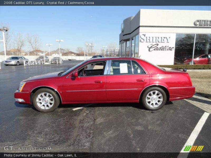 Crystal Red / Cashmere/Cocoa 2008 Cadillac DTS Luxury