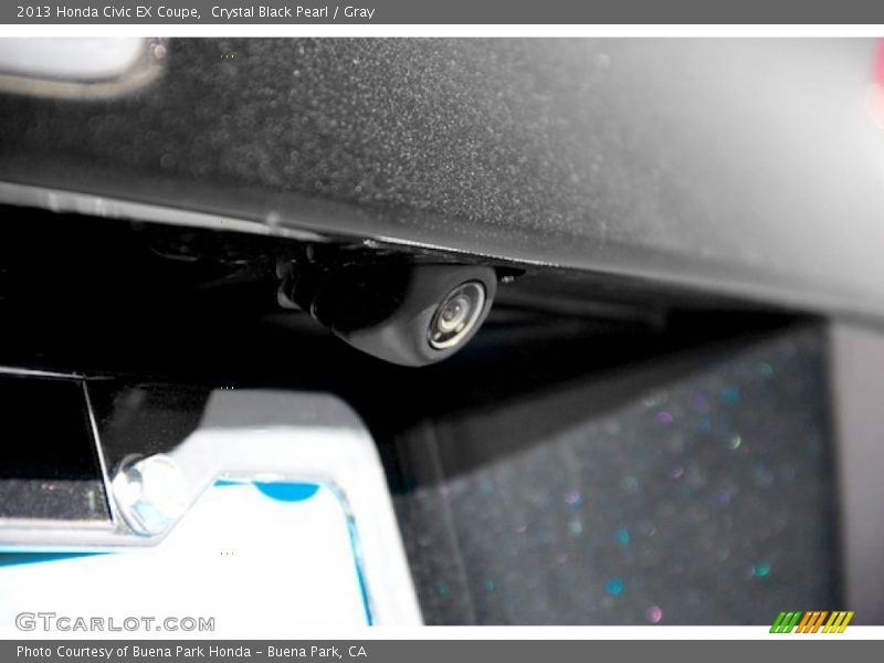 Crystal Black Pearl / Gray 2013 Honda Civic EX Coupe