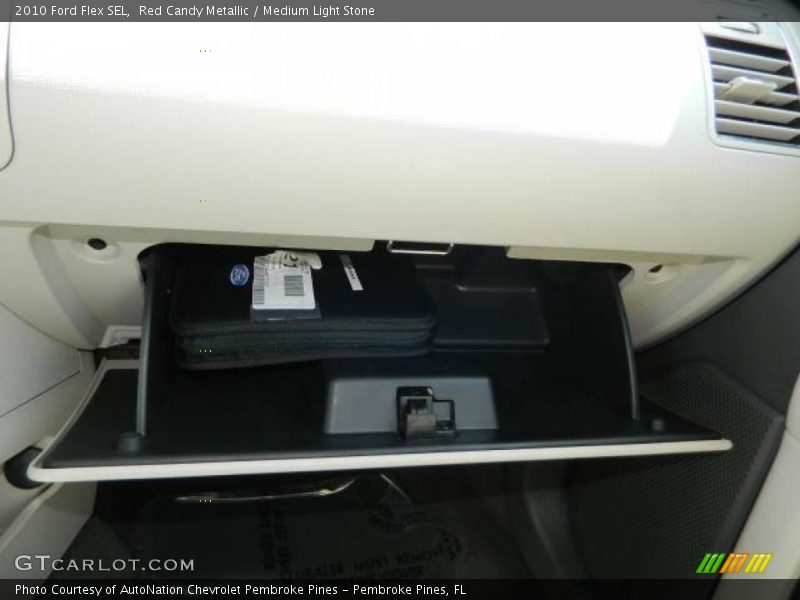 Red Candy Metallic / Medium Light Stone 2010 Ford Flex SEL