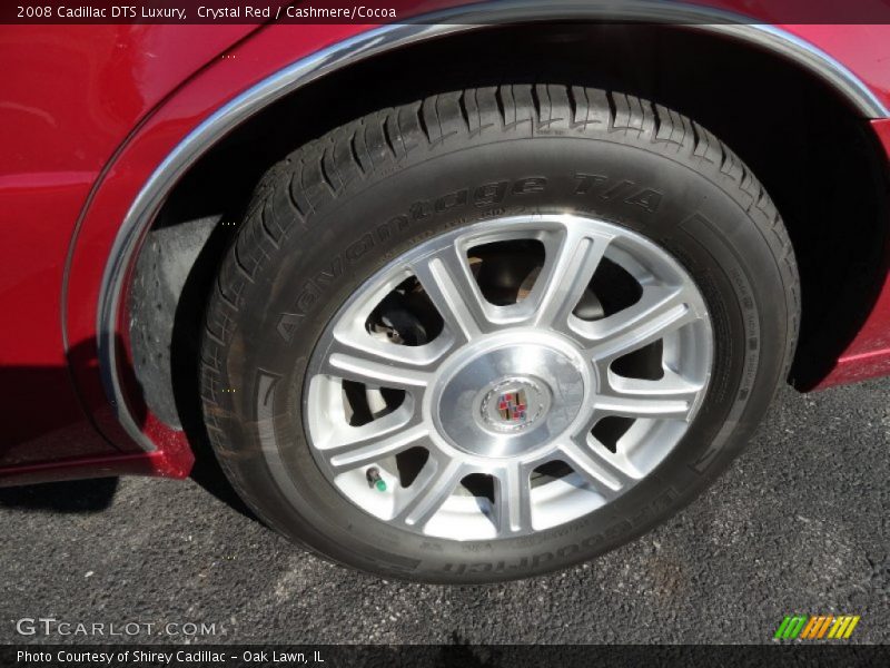 Crystal Red / Cashmere/Cocoa 2008 Cadillac DTS Luxury