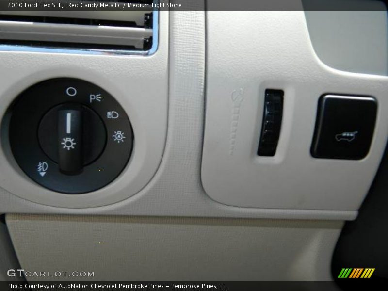 Red Candy Metallic / Medium Light Stone 2010 Ford Flex SEL