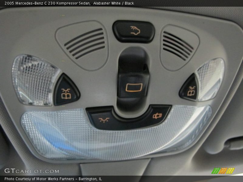 Alabaster White / Black 2005 Mercedes-Benz C 230 Kompressor Sedan