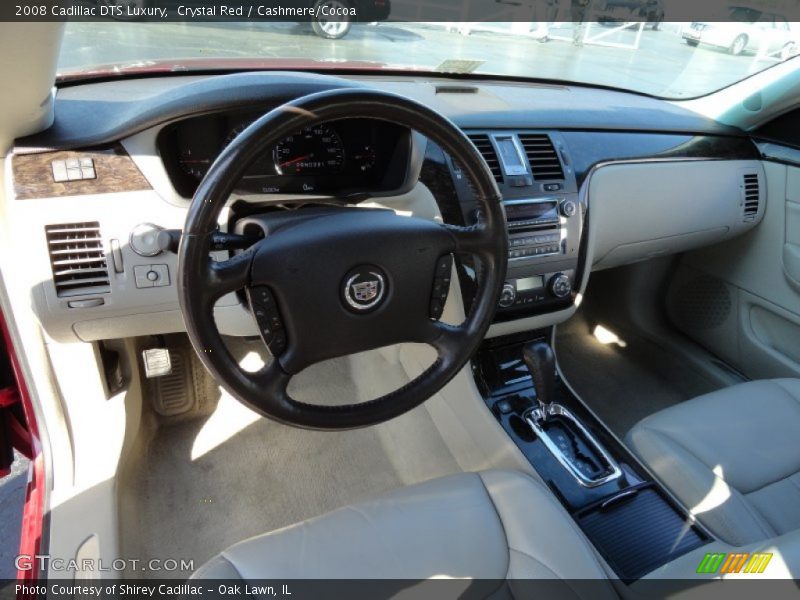 Crystal Red / Cashmere/Cocoa 2008 Cadillac DTS Luxury