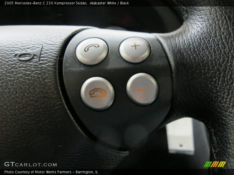 Alabaster White / Black 2005 Mercedes-Benz C 230 Kompressor Sedan