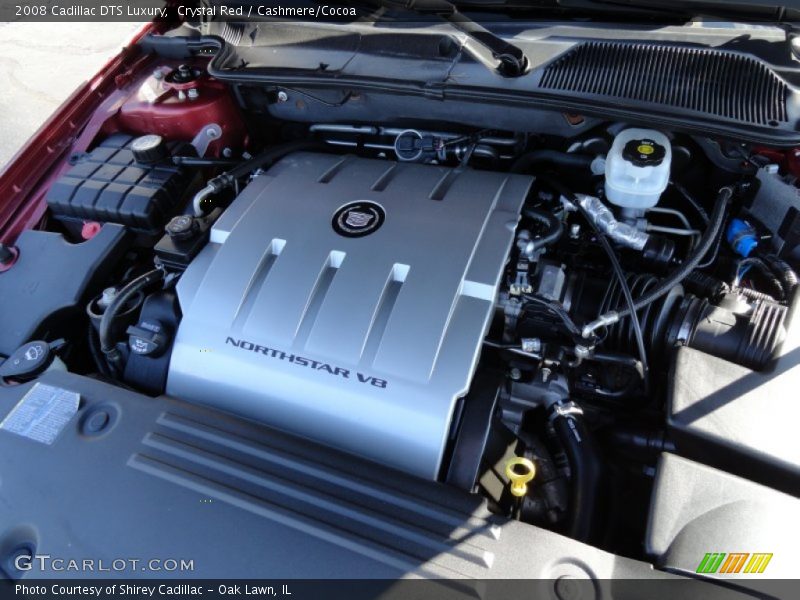 Crystal Red / Cashmere/Cocoa 2008 Cadillac DTS Luxury