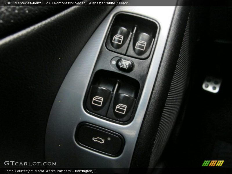 Alabaster White / Black 2005 Mercedes-Benz C 230 Kompressor Sedan