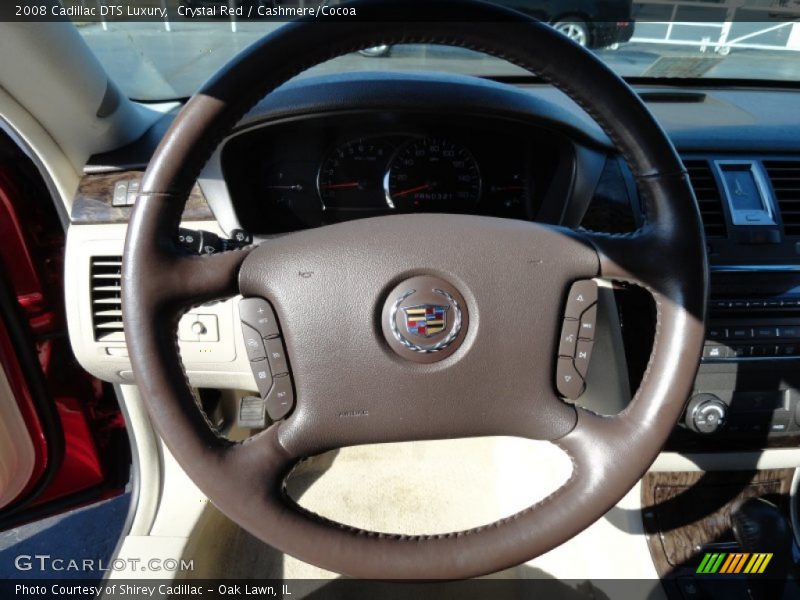 Crystal Red / Cashmere/Cocoa 2008 Cadillac DTS Luxury