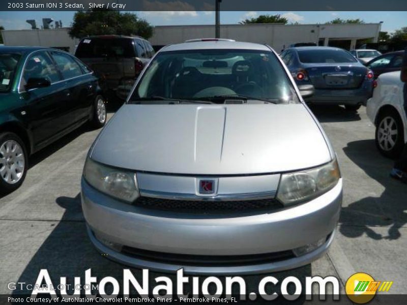 Silver / Gray 2003 Saturn ION 3 Sedan