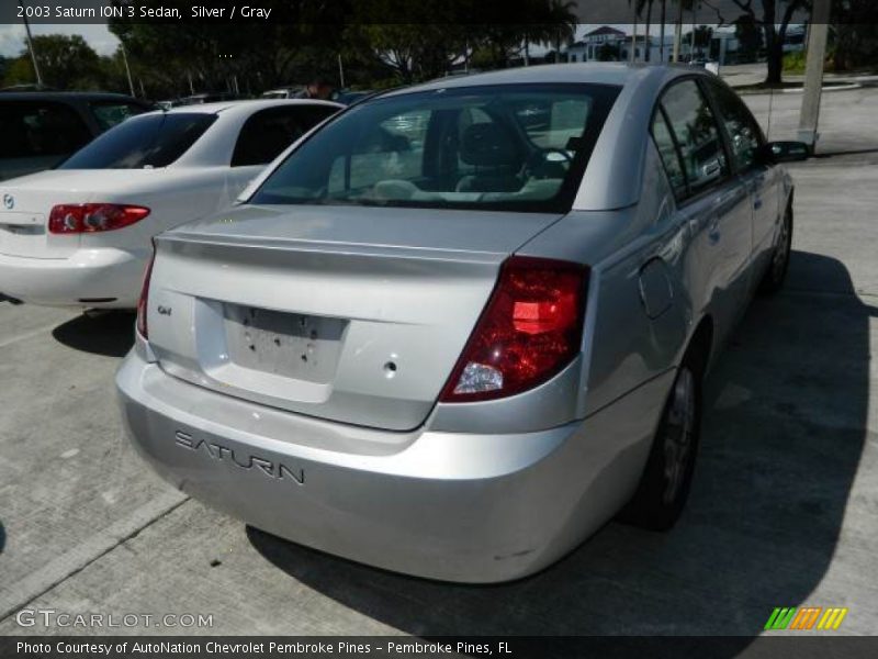 Silver / Gray 2003 Saturn ION 3 Sedan