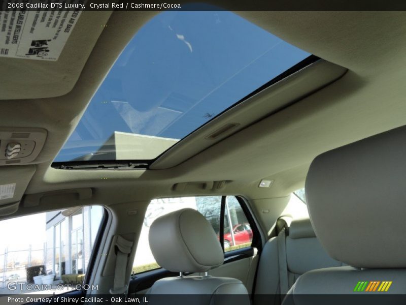 Crystal Red / Cashmere/Cocoa 2008 Cadillac DTS Luxury