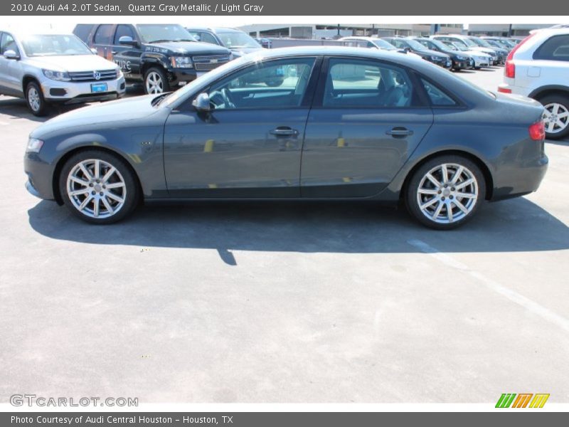 Quartz Gray Metallic / Light Gray 2010 Audi A4 2.0T Sedan