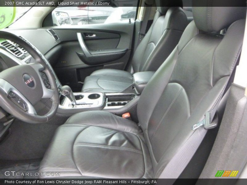 Liquid Silver Metallic / Ebony 2007 GMC Acadia SLT AWD