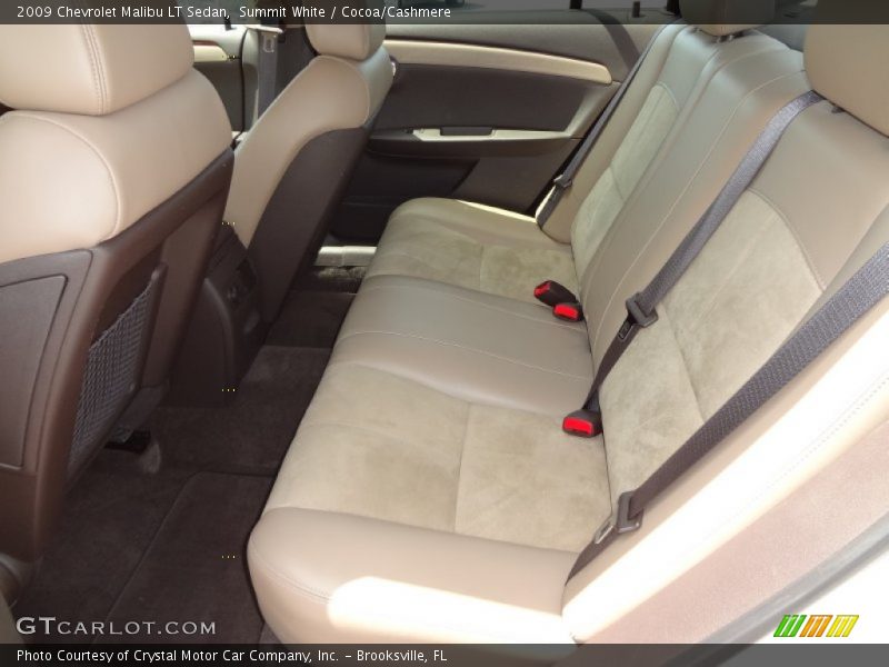 Summit White / Cocoa/Cashmere 2009 Chevrolet Malibu LT Sedan