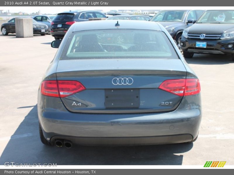 Quartz Gray Metallic / Light Gray 2010 Audi A4 2.0T Sedan