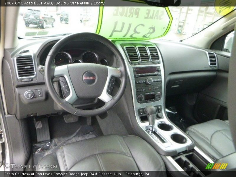 Liquid Silver Metallic / Ebony 2007 GMC Acadia SLT AWD