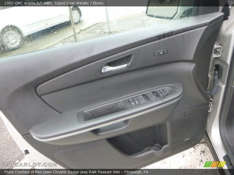 Liquid Silver Metallic / Ebony 2007 GMC Acadia SLT AWD