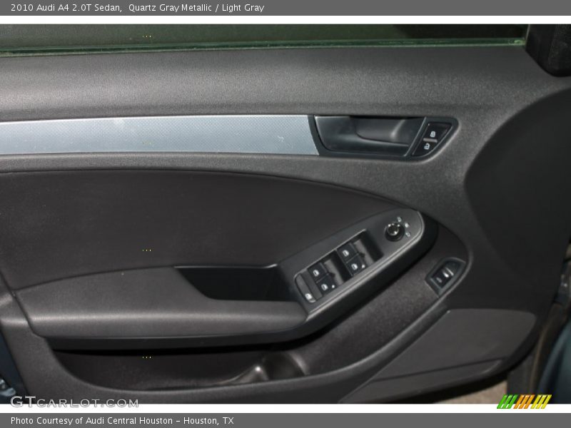 Quartz Gray Metallic / Light Gray 2010 Audi A4 2.0T Sedan