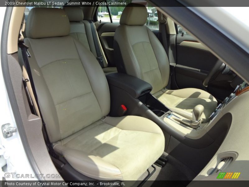Summit White / Cocoa/Cashmere 2009 Chevrolet Malibu LT Sedan