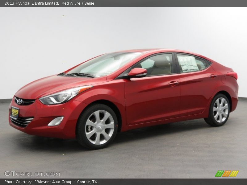 Red Allure / Beige 2013 Hyundai Elantra Limited
