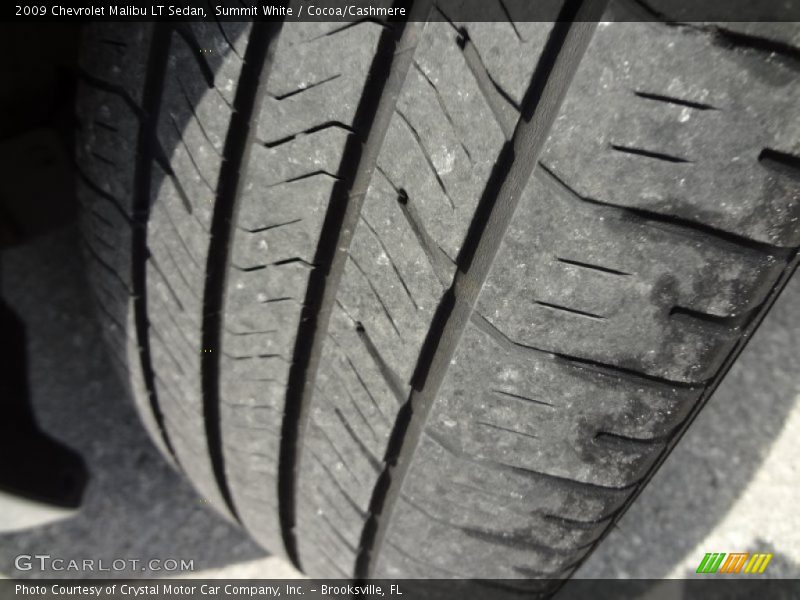 Summit White / Cocoa/Cashmere 2009 Chevrolet Malibu LT Sedan