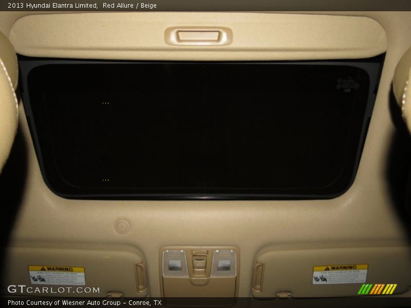 Red Allure / Beige 2013 Hyundai Elantra Limited