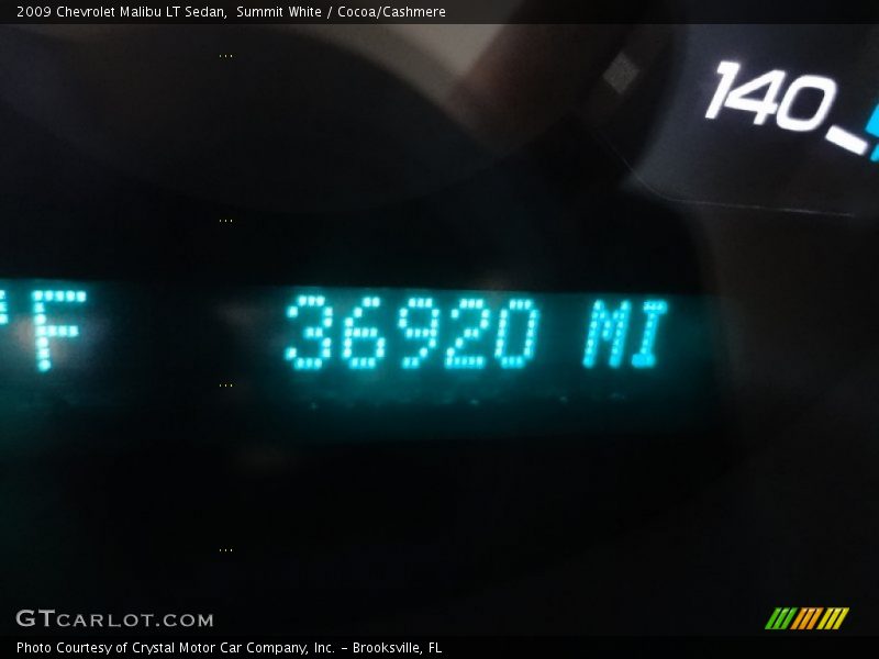 Summit White / Cocoa/Cashmere 2009 Chevrolet Malibu LT Sedan