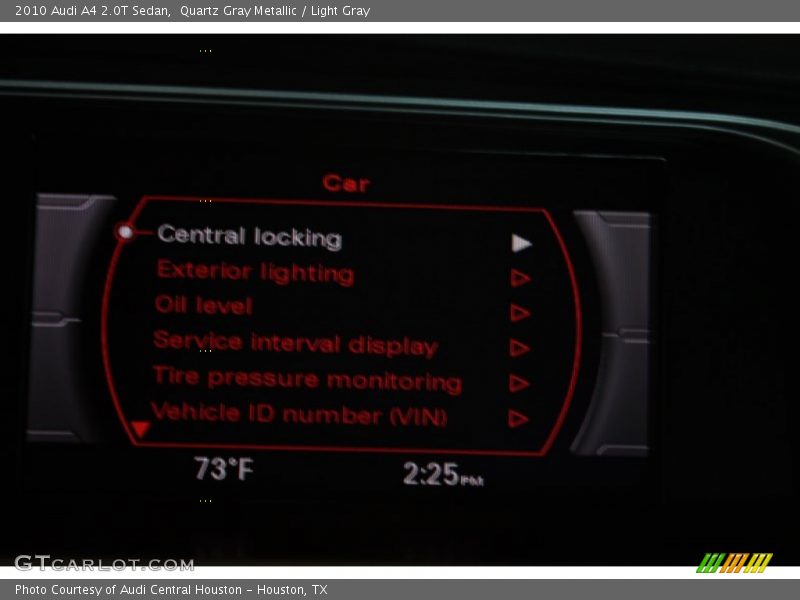 Quartz Gray Metallic / Light Gray 2010 Audi A4 2.0T Sedan