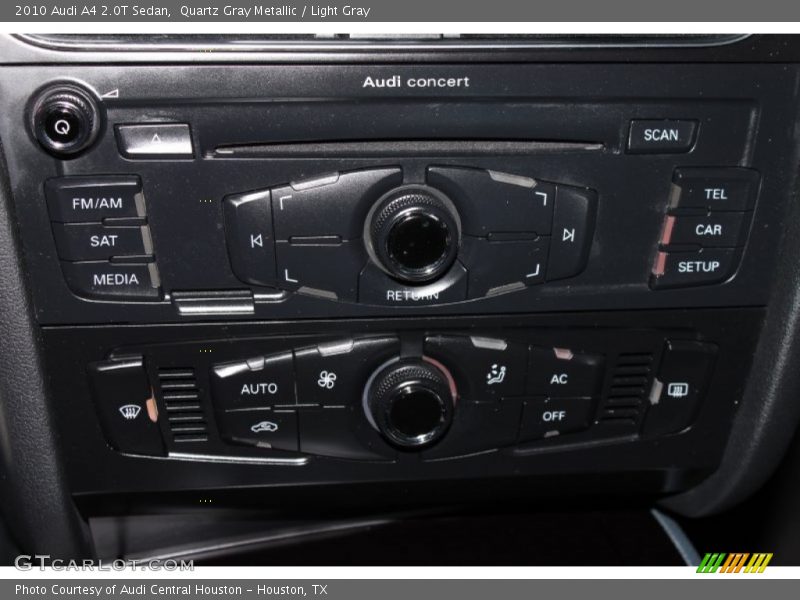 Quartz Gray Metallic / Light Gray 2010 Audi A4 2.0T Sedan