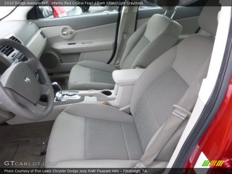 Inferno Red Crystal Pearl / Dark Khaki/Light Graystone 2010 Dodge Avenger SXT