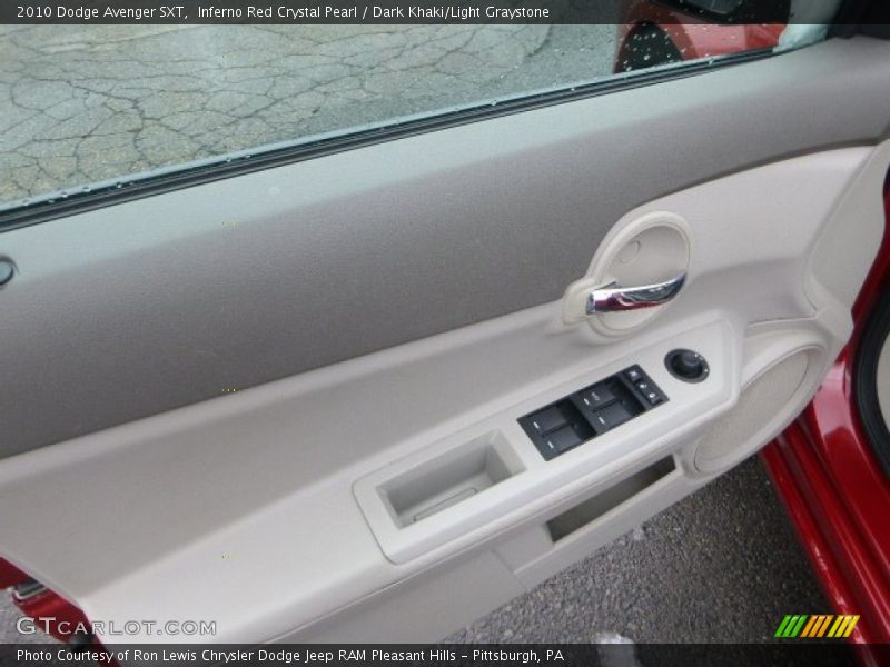 Inferno Red Crystal Pearl / Dark Khaki/Light Graystone 2010 Dodge Avenger SXT