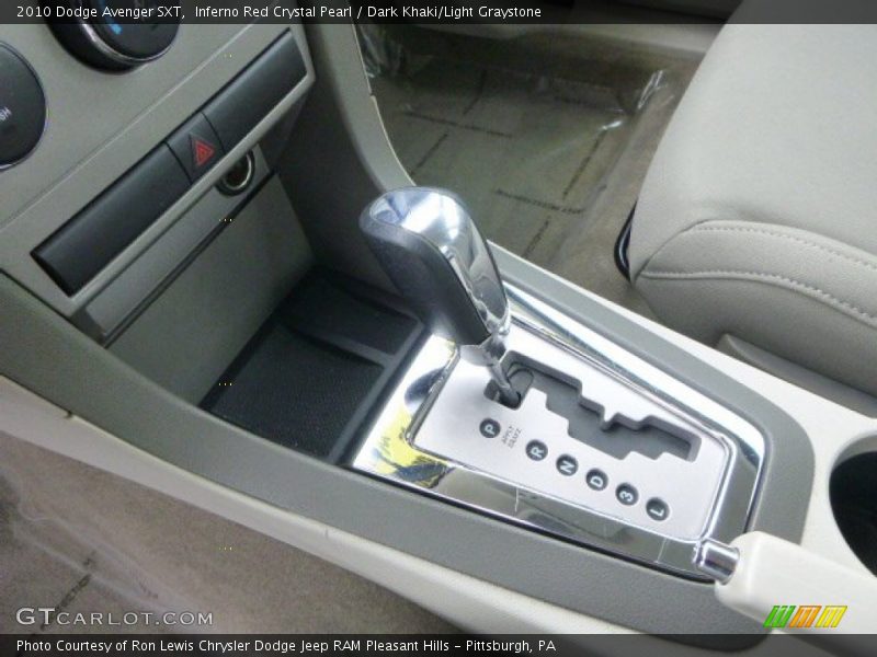 Inferno Red Crystal Pearl / Dark Khaki/Light Graystone 2010 Dodge Avenger SXT