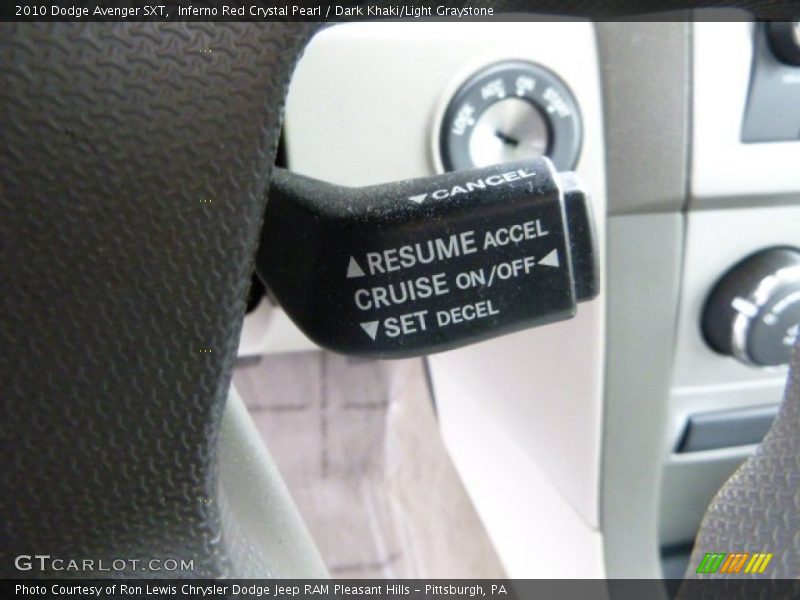Inferno Red Crystal Pearl / Dark Khaki/Light Graystone 2010 Dodge Avenger SXT