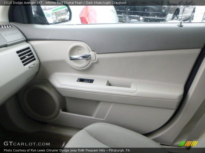 Inferno Red Crystal Pearl / Dark Khaki/Light Graystone 2010 Dodge Avenger SXT