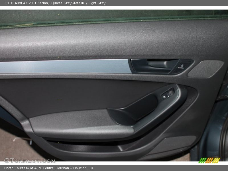 Quartz Gray Metallic / Light Gray 2010 Audi A4 2.0T Sedan
