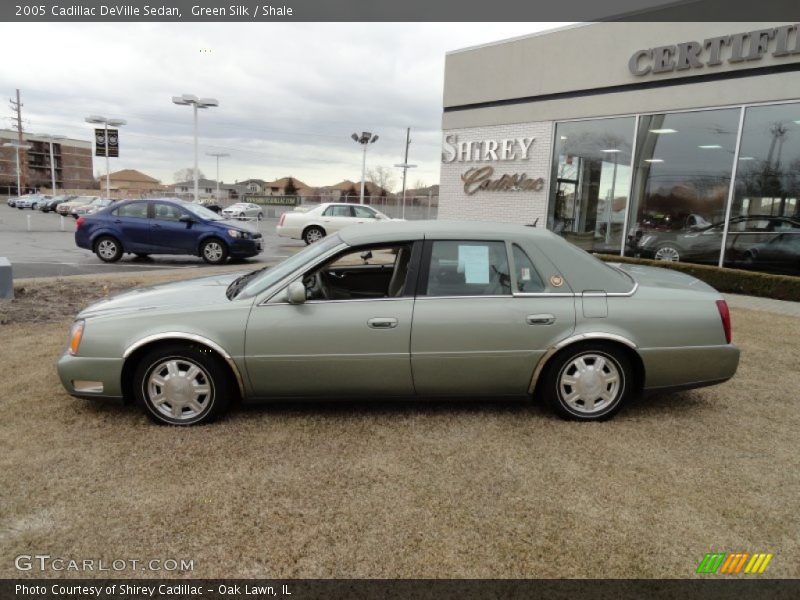 Green Silk / Shale 2005 Cadillac DeVille Sedan