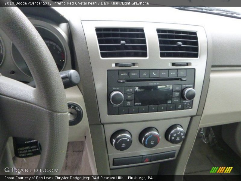 Inferno Red Crystal Pearl / Dark Khaki/Light Graystone 2010 Dodge Avenger SXT