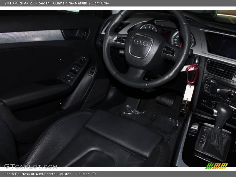 Quartz Gray Metallic / Light Gray 2010 Audi A4 2.0T Sedan