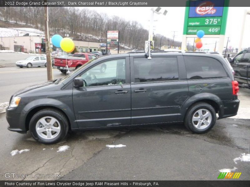 Dark Charcoal Pearl / Black/Light Graystone 2012 Dodge Grand Caravan SXT