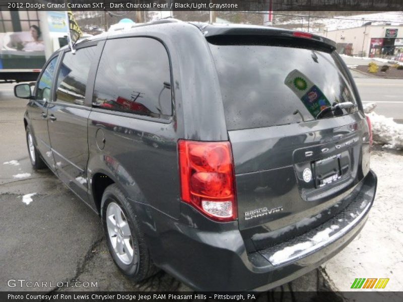 Dark Charcoal Pearl / Black/Light Graystone 2012 Dodge Grand Caravan SXT
