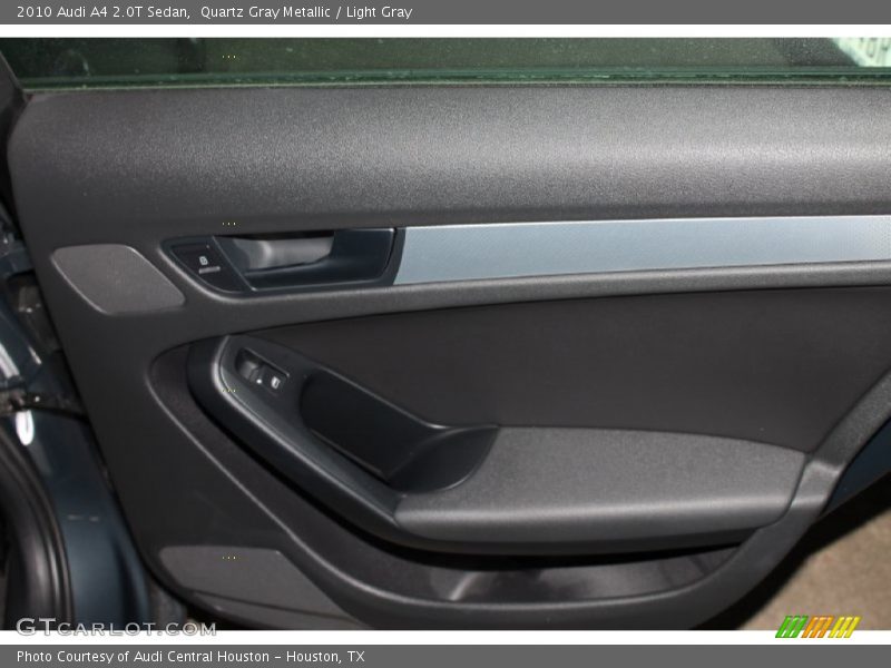 Quartz Gray Metallic / Light Gray 2010 Audi A4 2.0T Sedan