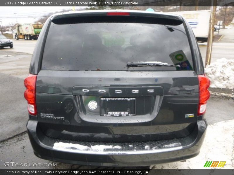 Dark Charcoal Pearl / Black/Light Graystone 2012 Dodge Grand Caravan SXT