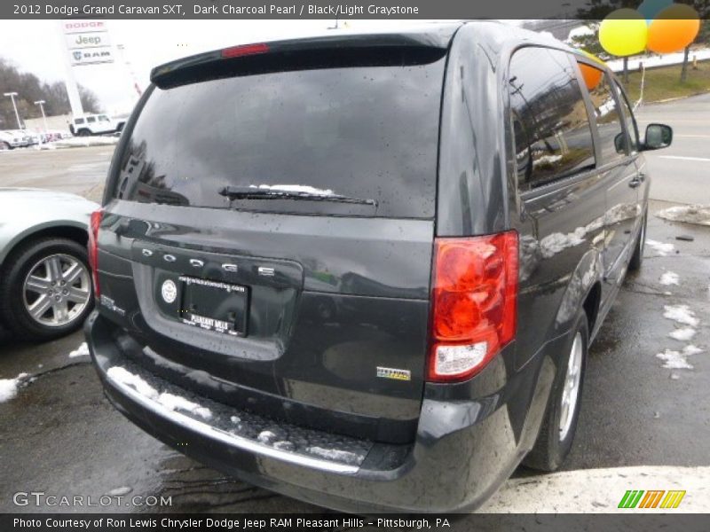 Dark Charcoal Pearl / Black/Light Graystone 2012 Dodge Grand Caravan SXT